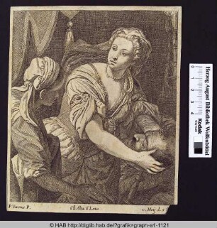 Judith mit dem Haupt des Holofernes.