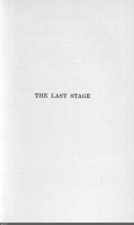 X. The last stage