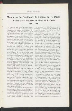 Manifesto do Presidente do Estado de S. Paulo