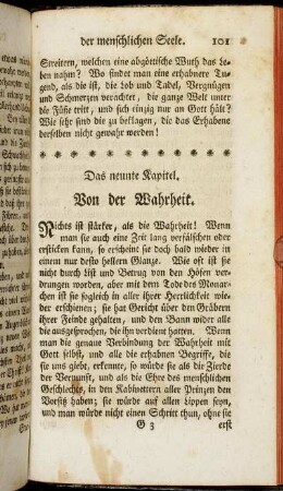 Das neunte Kapitel. Von der Wahrheit