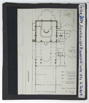 Trier, Dom : Grundriss, Lageplan