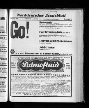 Jahrgang 1926, Hamburg, den 25. Juli 1926, Nummer 30