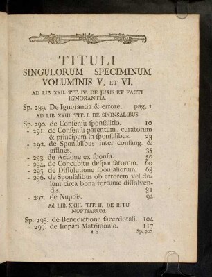 a2r-b3v, Tituli Singulorum Speciminum Vol. V. Et VI.