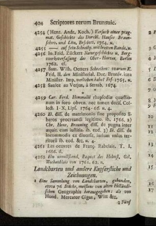 Landcharten und andere Kupferstiche und Zeichnungen.