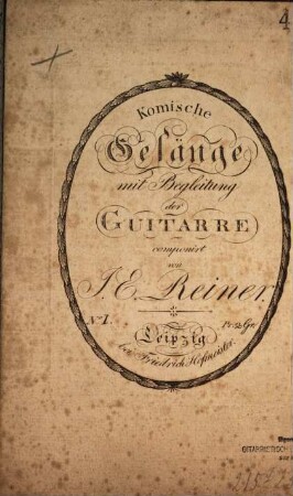Komische Gesänge : mit Begleitung der Guitarre, 1. Die Fahrt ins Heu