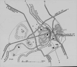Erfurt, Stadtplan, 8.-11. Jh.