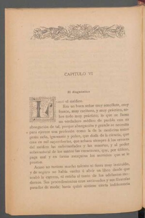 Capítulo VI - El diagnóstico