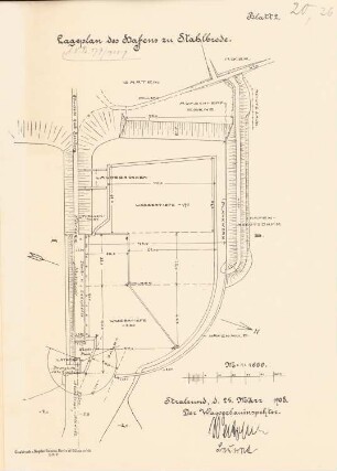 Hafen, Stahlbrode: Lageplan 1:1000