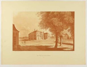 Das Palais im Großen Garten in Dresden, aus der Mappe: Dresdens Umgebung in Landschaftsbildern, Anfang 19. Jahrhundert