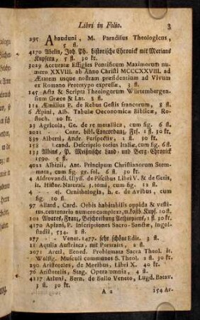 3-36, Libri in Folio.