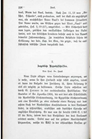 226-241 Angebliche Hippolytschriften