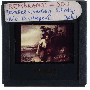 Rembrandt, Parabel des verborgenen Schatzes (Budapest SM 342)