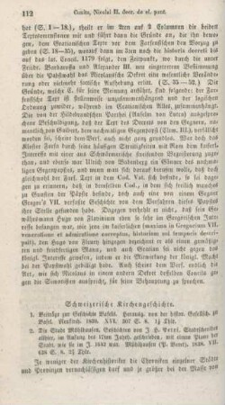 112-118 Schweizerische Kirchengeschichte