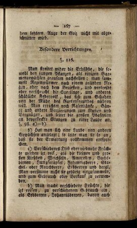 § 116. Besondere Verrichtungen.