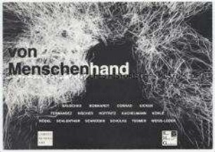 Einladung zur Eröffnung der Ausstellung "von Menschenhand"