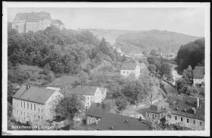 Scharfenstein. Blick auf Scharfenstein