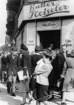 Verkauf von Lebensmitteln aus Westdeutschland nach Ende der Blockade