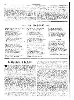 Die Marseillaise und ihr Dichter : (zu Rouget de Lisles 150. Geburtstag)