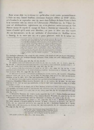 La vie et les travaux de Jean Hévélius (Continuazione).