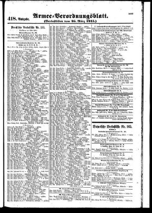 418.Ausgabe. Donnerstag, 25. März 1915