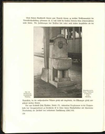 Abb. 145. Trinkbrunnen, Hauptbahnhof Nürnberg. Ausgeführt von der Firma Dyckerhoff & Widmann A.-G., Nürnberg.