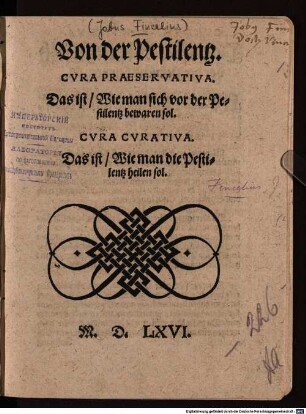 Von der Pestilentz