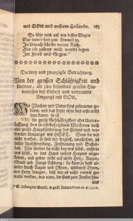 Die drey und zwanzigste Betrachtung.