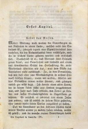 Ein Tagebuch in Amerika : In drei Theilen, 4. Ein Tagebuch in Amerika : In drei Theilen