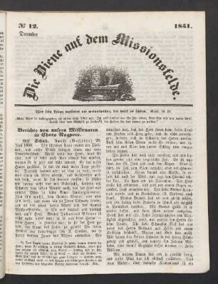 N° 12. December. 1851