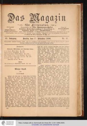 Nr. 42. - 17. Oktober 1896