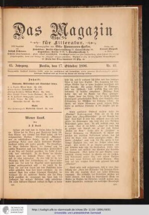 Nr. 42. - 17. Oktober 1896