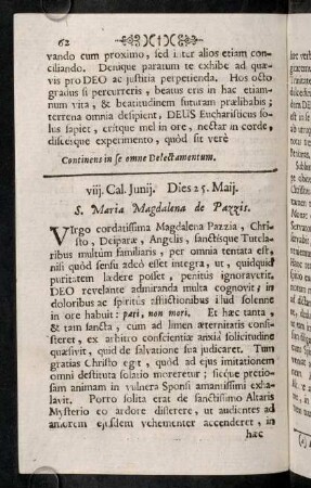 62-82, viii. Cal. Junij. Dies 25. Maji. - iii. Non. Junii. Dies 3. ejusdem.