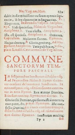 Commune Sanctorum Tempore Paschali.