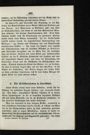 ¬Die¬ Ursulinerinnen in Landshut