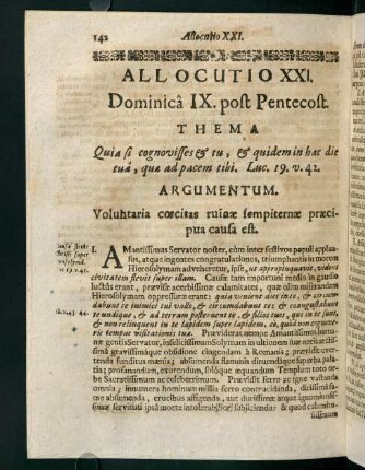 142-147, Allocutio XXI.