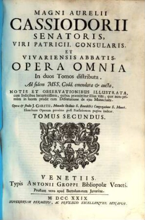 Opera omnia. 2