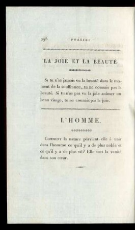La Joie Et La Beauté .