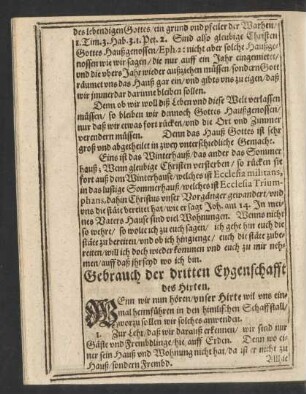 Gebrauch der dritten Eygenschafft drs Hirten