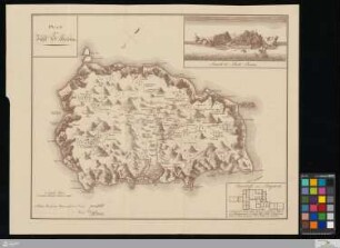 Plan von der Insel St. Helena