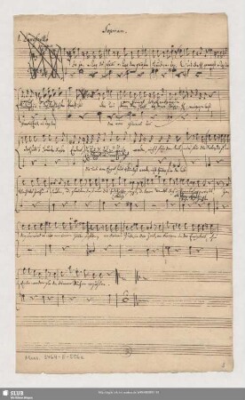 Sopran. [nur zusätzl. Recitativo]
