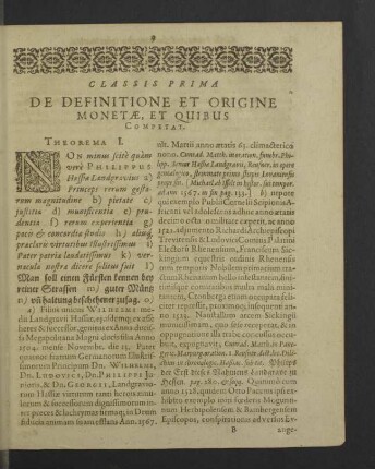 Theorema I. - VII.