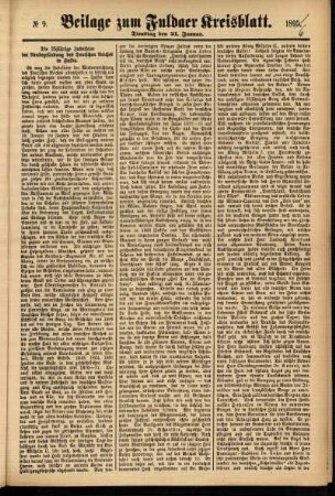 Zweite Ausgabe vom Dienstag, den 21. Januar 1896.