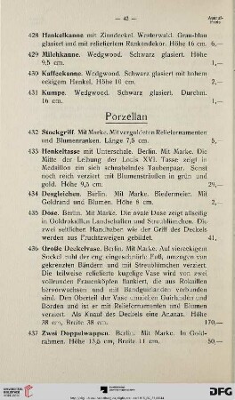 [Porzellan, Glas] (Nr. 432-519)