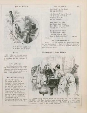 "Von die Mohr'n" "Die sanglustige Frau Räthin"