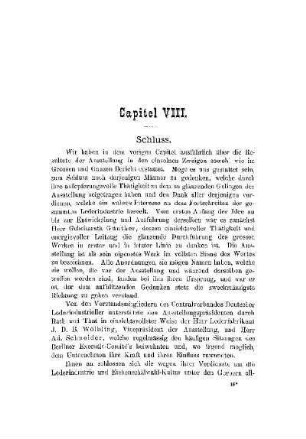 Capitel VIII. Schluss