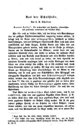 Aus der Schulstube : neunter Artikel