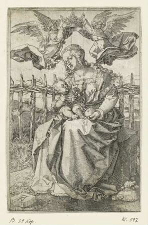 Maria von zwei Engeln gekrönt