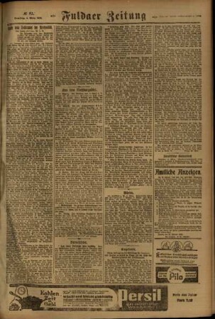 Zweite Ausgabe vom Samstag, den 04. März 1922.