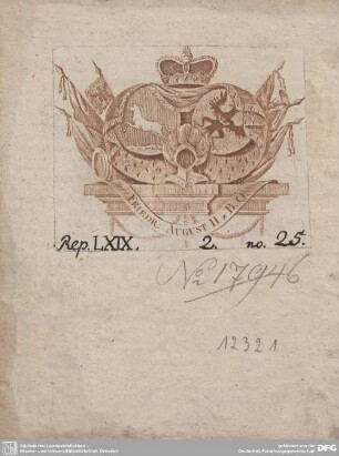 Exlibris: Friedrich August, Herzog von Braunschweig-Oels.