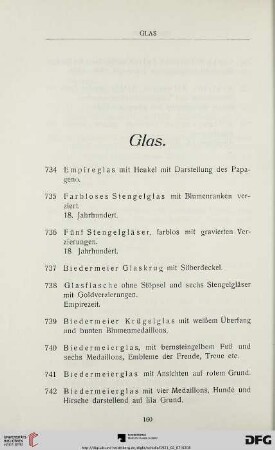 Glas (Nr. 734-774)